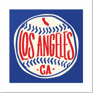 Los Angeles California Hand Drawn Script Posters and Art